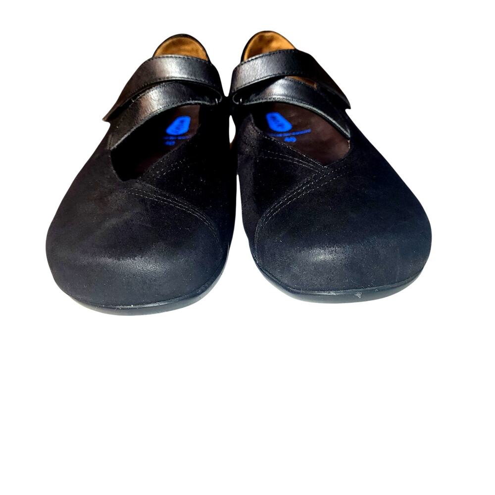 Wolky Passion Mary Jane Casual Walking Shoes Black Suede Leather 40 (US 9) - Picture 2 of 8